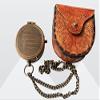 Antique Brass Go Confidently in, Compass with Leather Not All Case Handmade Working Compass with Chain Marine Lover Gift view 1