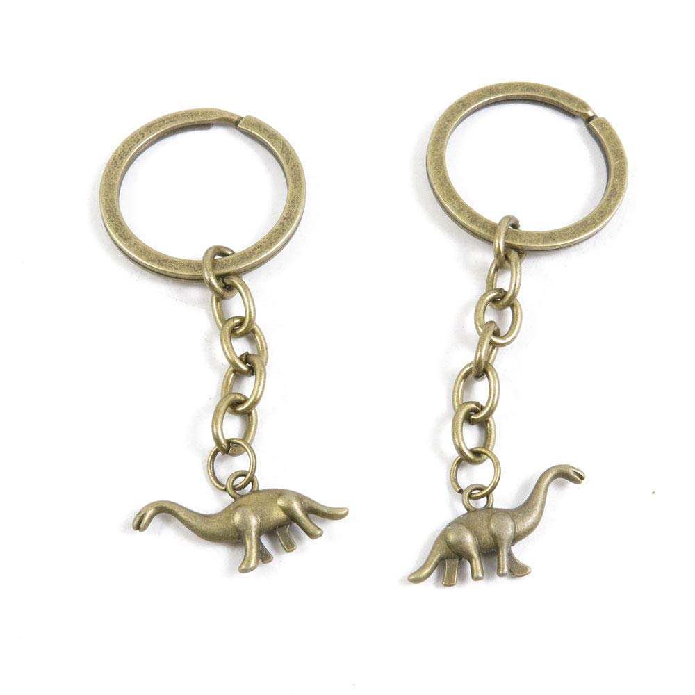 5 Items Keychain Keyring Key Tags Chains Rings Jewelry Bag Charms M8MW3 Dinosaur