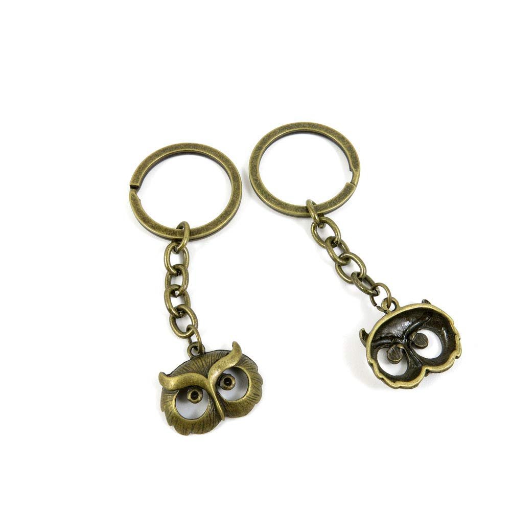 1 Items Keychain Keyring Key Tags Chains Rings Jewelry Bag Charms J2CH3 Owl