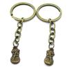 5 Items Keychain Keyring Key Tags Chains Rings Jewelry Bag Charms AA441 Xmas Snowman Yeti view 1
