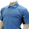 Smitty USA-312 Major League Style Short Sleeve Umpire Shirt with Side Panels (Blue with Black Side Panels, Large) view 1
