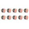 Alomejor 10pcs Billiards Cue Tip Soft Cue Tips Billiard Replacement Screw-on Tips for Billiards Tackle Accessory(11mm)