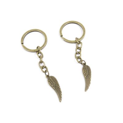 1 Items Keychain Keyring Key Tags Chains Rings Jewelry Bag Charms C3LG1 Angel Wing