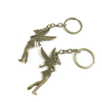 1 Items Keychain Keyring Key Tags Chains Rings Jewelry Bag Charms H8CO5 Fairy Angel