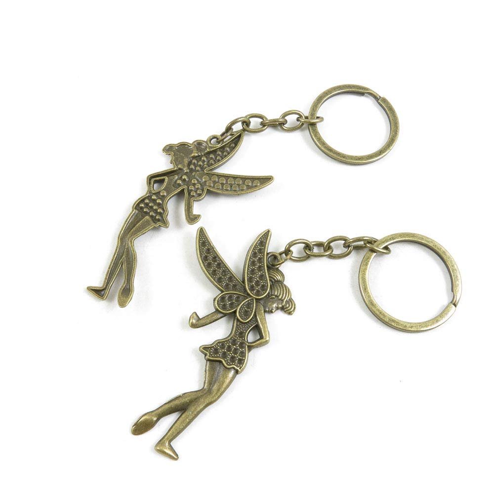 1 Items Keychain Keyring Key Tags Chains Rings Jewelry Bag Charms H8CO5 Fairy Angel