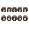 Alomejor 10pcs Billiards Cue Tip Soft Cue Tips Billiard Replacement Screw on Tips for Billiards Tackle Accessory(12mm)