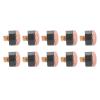 Alomejor 10pcs Billiards Cue Tip Soft Cue Tips Billiard Replacement Screw on Tips for Billiards Tackle Accessory(12mm) view 2