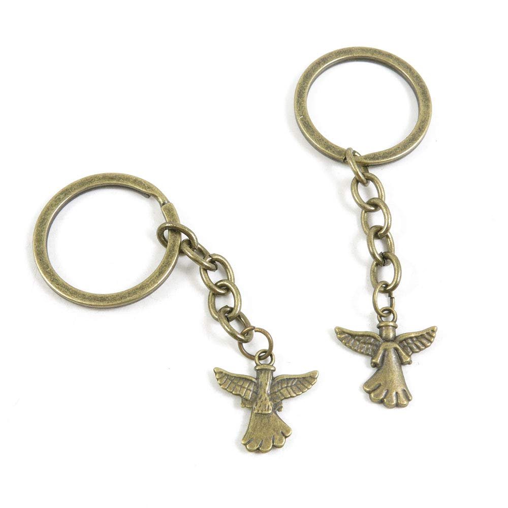 1 Items Keychain Keyring Key Tags Chains Rings Jewelry Bag Charms M1NM1 Angel Wings