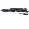 Smith & Wesson M&P 8.5in High Carbon S.S. Spring Assisted Folding Knife with 3.5in Serrated Drop Point Blade and Rubber Handle for Outdoor Survival and EDC,Tan view 1