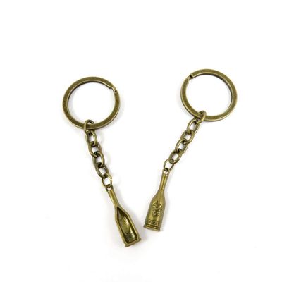 1 Items Keychain Keyring Key Tags Chains Rings Jewelry Bag Charms L8XD9 Wine Bottle