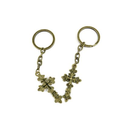 1 Items Keychain Keyring Key Tags Chains Rings Jewelry Bag Charms J8TR8 Latin Cross