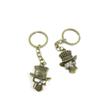 20 Items Keychain Keyring Key Tags Chains Rings Jewelry Bag Charms L2CJ6 Halloween Skull view 1