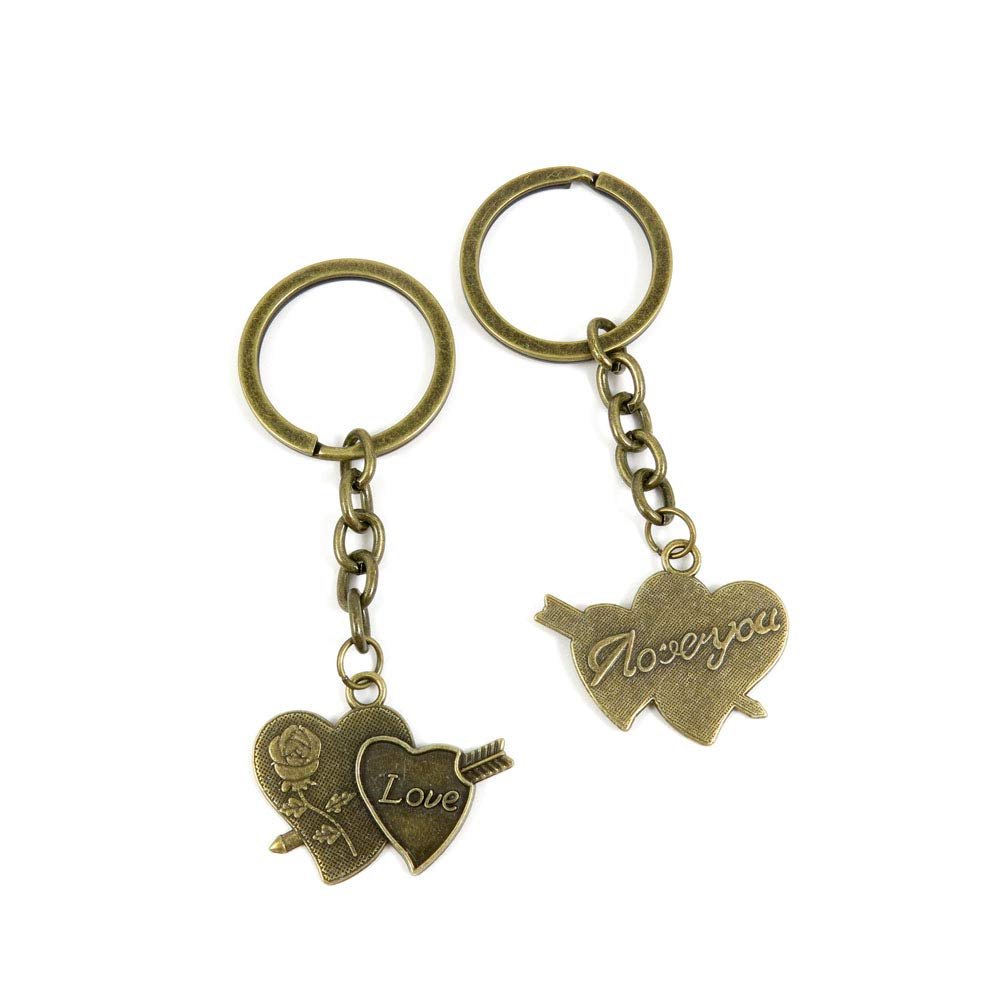 5 Items Keychain Keyring Key Tags Chains Rings Jewelry Bag Charms O3MN7 Arrows of Love