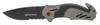 Smith & Wesson 8in High Carbon S.S. Spring Assisted Folding Knife with 3.25in Serrated Drop Point Blade and Rubberized Aluminum Handle for Outdoor Survival and EDC view 1