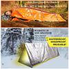 Emergency Sleeping Bag Thermal Waterproof for Outdoor Survival Camping Hiking Orange Heavy Duty Use Like Space Blanket by SHG_shop view 4