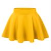 MBJ WB669 Womens Basic Versatile Strechy Flare Skater Skirt XS Yellow view 1