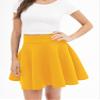 MBJ WB669 Womens Basic Versatile Strechy Flare Skater Skirt XS Yellow view 4