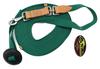 35' Flat Cotton Web Lunge Line with Bolt Snap & Rubber Stop - by Southwestern Equine (35', Emerald) view 2