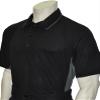 Smitty USA-312 Major League Style Short Sleeve Umpire Shirt with Side Panels (Black with Grey Side Panels, Medium) view 1