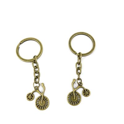1 Items Keychain Keyring Key Tags Chains Rings Jewelry Bag Charms M1AZ2 Bicycle Bike