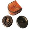 Marine Collection Mart Maritime Handmade Brass Working Compass with Leather Case Victorian Pocket Compass 1875 view 1