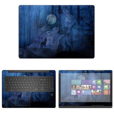 Decalrus - Protective Decal Wolves Skin Sticker for Dell Latitude 15 3590 (15.6" Screen) case Cover wrap DElatitude15_3590-121