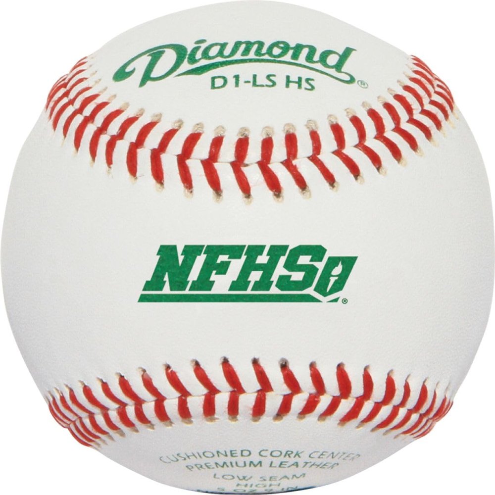 Diamond D1 NFHS/NOCSAE Low Seam High School Baseball (Dozen)