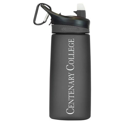Centenary College Tritan Plastic Frosted Sport Water Bottle, Design-1 - Black