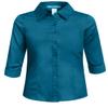 J. LOVNY Girl's Basic Casual Long Sleeve Roll Up Button Down Blouse Shirts view 1