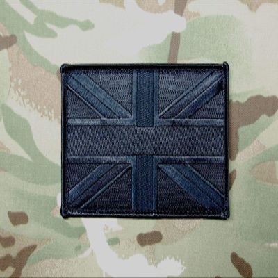 BritKitUSA Blackout Large UK Flag Patch 5" x 3" SAS SBS SRR SFSG USKSF Police Ghost SWAT