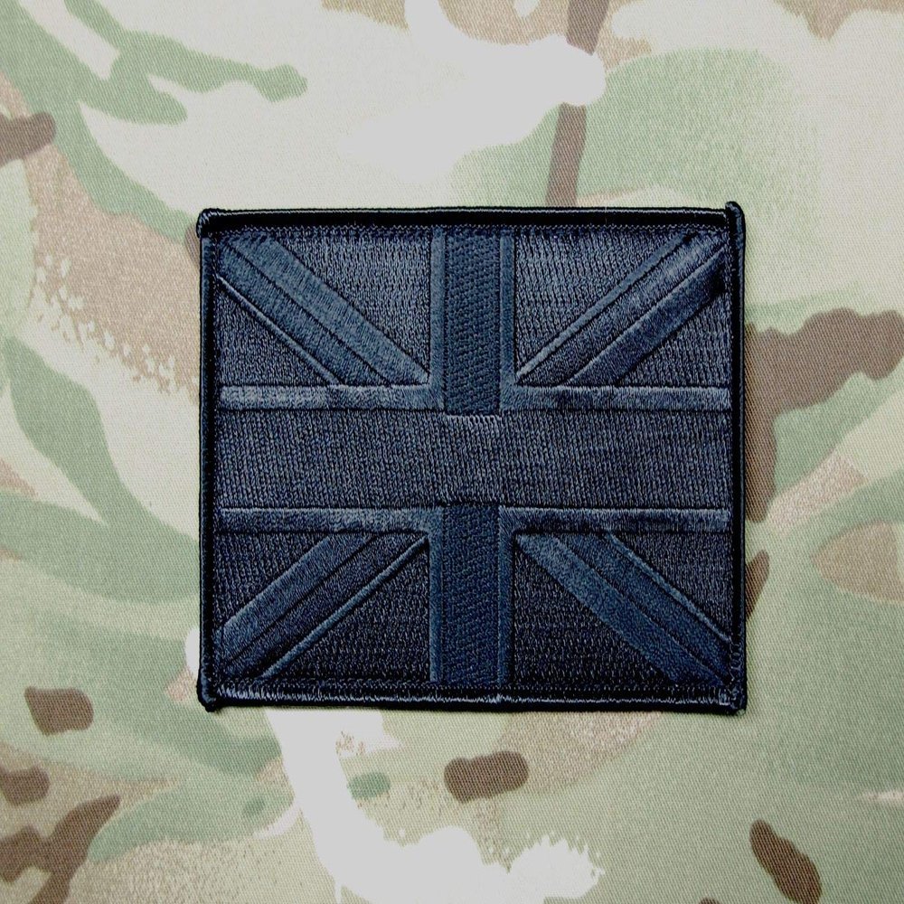 BritKitUSA Blackout Large UK Flag Patch 5" x 3" SAS SBS SRR SFSG USKSF Police Ghost SWAT
