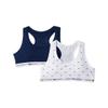 Tommy Hilfiger Girl's 2-Pack Mini Flag Crop Bra (Little Kids/Big Kids) White Medium (8-10 Big Kid) view 1