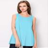 Lock and Love LL Women Solid Sleeveless Tunic for Leggings Swing Flare Tank Tops S-5XL Plus Size Made in USA L AQUA view 3