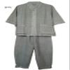 Altair Men Women 100% Cotton Shirt Pants, Buddhist Zen Meditating Clothing, Temple Yoga Casual Clothing (Gray, S) view 2