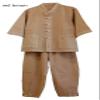 Altair Men Women 100% Cotton Shirt Pants, Buddhist Zen Meditating Clothing, Temple Yoga Casual Clothing (Red Brown, L) view 2