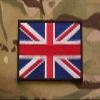 BritKitUSA Large UK Flag Patch - 5" x 3" Hook Backing view 1