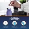 CleanHike Tumbler Water Bottle Cleaning Tablets - (60 Tablets) All Natural Ingredient, Great for All Stainless, Plastics, Ceramic and Glass Drinking Containers, Individually Packed (2) view 3