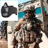 AOUTACC Airsoft Mask, Half Face Mesh Masks with Ear Protection Tactical Paintball Mask for CS/Hunting/Paintball/Shooting (BK) view 4