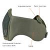 AOUTACC Airsoft Mask, Half Face Mesh Masks with Ear Protection Tactical Paintball Mask for CS/Hunting/Paintball/Shooting (Green) view 2