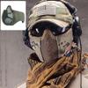 AOUTACC Airsoft Mask, Half Face Mesh Masks with Ear Protection Tactical Paintball Mask for CS/Hunting/Paintball/Shooting (Green) view 3