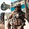 AOUTACC Airsoft Mask, Half Face Mesh Masks with Ear Protection Tactical Paintball Mask for CS/Hunting/Paintball/Shooting (Green) view 4