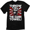 Jared Swart Artwork & Apparel Throw The Damn Towel! T-Shirt Black view 1