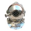 MAXNAUTICALMART Nautical Decor SEA Scuba Diving Helmet Chrome Finished Mark V US Navy Nickel Finish view 1