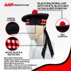 AAR Men's Scottish Glengarry Balmoral Kilt Hats Diced & Plain 100% Wool Piper (Diced Black Balmoral 56cm (7)) view 3