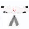 SOULONG Marine Kayak Paddle, 2Pcs Aluminium Alloy Detachable Lightweight Ribbed Blade Kayak Paddles Boat Oars, Portable Detachable Lightweight Boat Kayak view 4