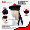 AAR Men's Scottish Glengarry Balmoral Kilt Hats Diced & Plain 100% Wool Piper (Plain Black Balmoral 61cm (7 5/8)) view 3