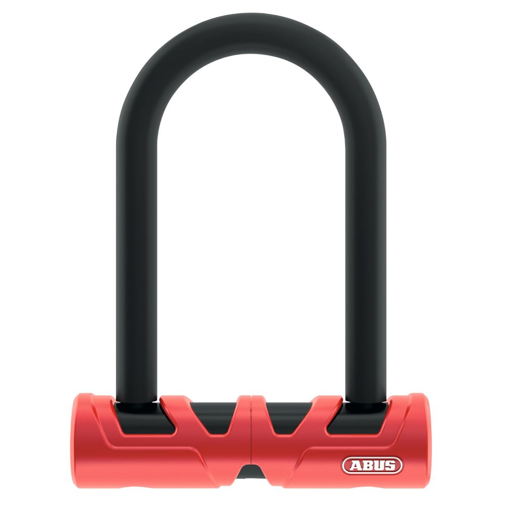ABUS Ultimate 420 U-Lock + USH Bracket - Bike Lock with Round Shackle and Bracket - ABUS Security Level 12-140 mm Shackle Height, Black