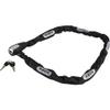 ABUS Catena 6806K Chain Lock - Lightweight Hardened Steel Bike Lock with Fashionable Textile Tube - ABUS Security Level 6-110 cm - Black view 1