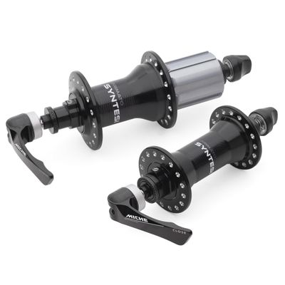 Miche Unisex's Primato Syntesi Black Shimano 32H Pair Road Hubs