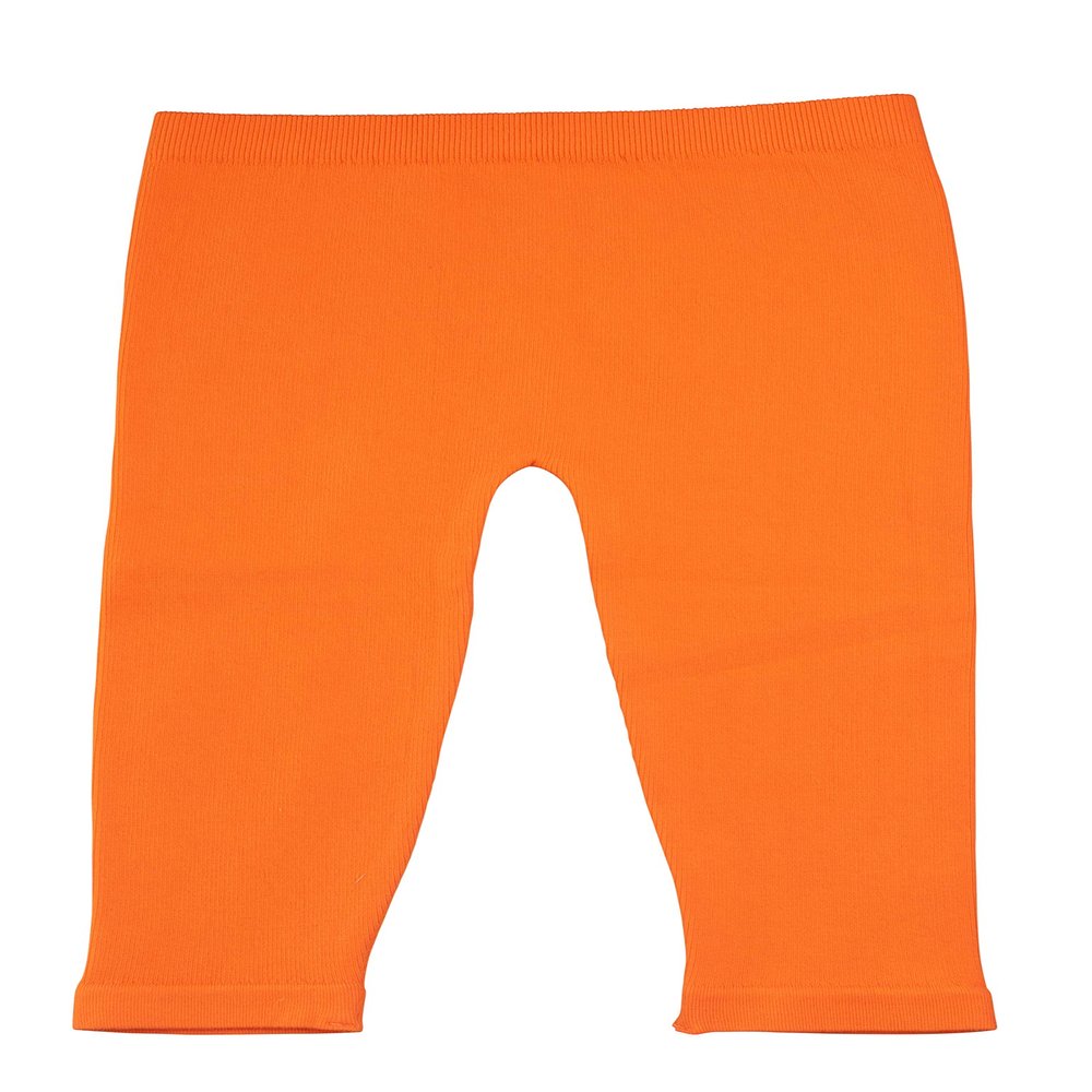 Silky Toes Baby Leggings, Toddler Seamless Soft Cotton Knit Pants for Girls and Boys (2-4 Years, Orange)